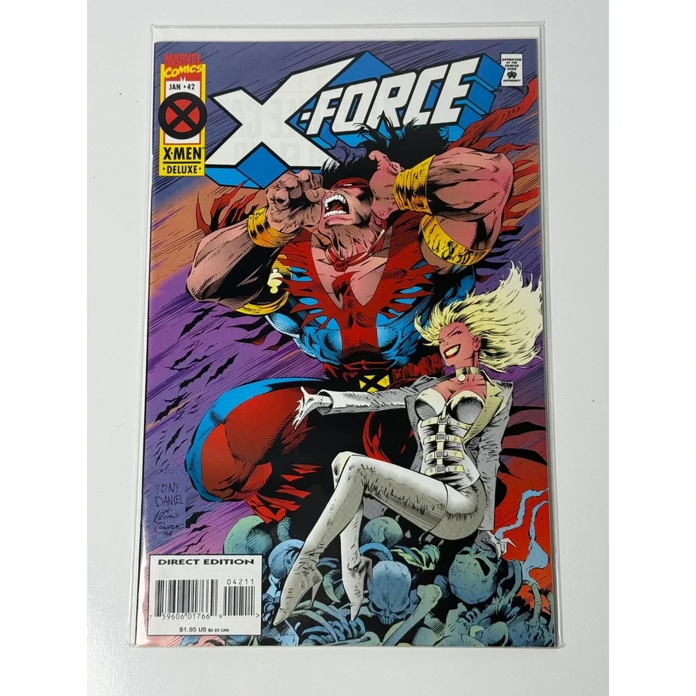 Marvel Comics X-Force #42 Jan 1995 X-Men Deluxe Tony Daniel Warpath Risque